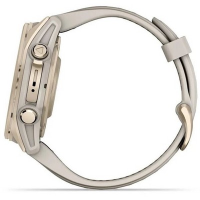 Garmin Fenix 8 43mm Amoled Sapphire  Soft Gold with Dark Sandstone Silicone Band (010-02903-11) - фото 81780