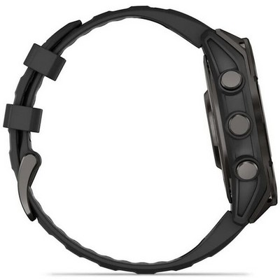 Garmin Fenix 8 47mm Amoled Sapphire Carbon Gray DLC Titanium with Pebble Gray Silicone (010-02904-21) - фото 81793