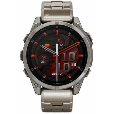 Garmin Fenix 8 47mm Amoled Sapphire Titanium Graphite with Titanium bracelet + Graphite Silicone band (010-02904-40) - фото 81798