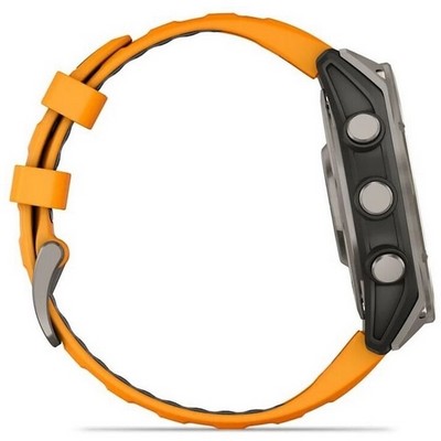 Garmin Fenix 8 47mm Amoled Sapphire Titanium with Spark Orange Silicone (010-02904-11) - фото 81807