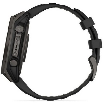 Garmin Fenix 8 47mm Solar Sapphire Carbon Gray Titanium with Black/Pebble Silicone (010-02906-11) - фото 81815