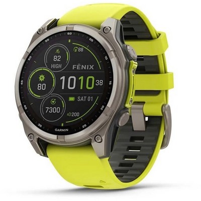 Garmin Fenix 8 47mm Solar Sapphire Titanium with Yellow Graphite Silicone (010-02906-21) - фото 81816