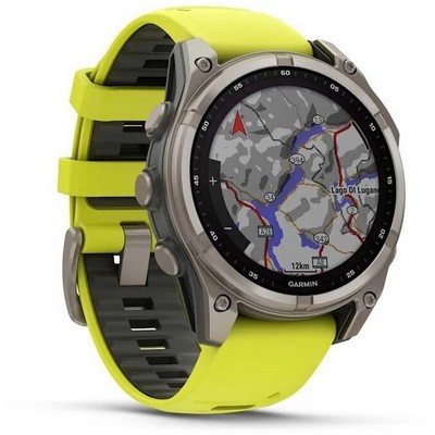 Garmin Fenix 8 47mm Solar Sapphire Titanium with Yellow Graphite Silicone (010-02906-21) - фото 81817