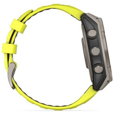 Garmin Fenix 8 47mm Solar Sapphire Titanium with Yellow Graphite Silicone (010-02906-21) - фото 81821