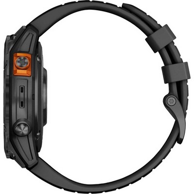 Garmin Fenix 7 Pro Solar Carbon Gray wt Black Band (010-02777-00) - фото 82219