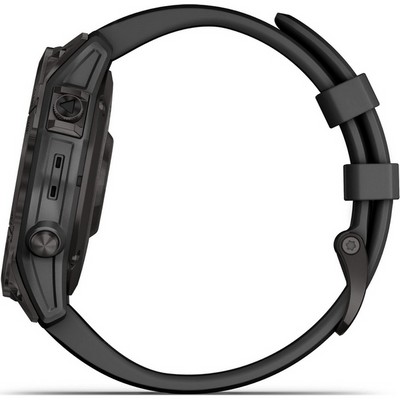 Garmin Fenix 7 Sapphire Solar Black DLC wt Black Band (Official RFB) (010-02540-34) - фото 82225