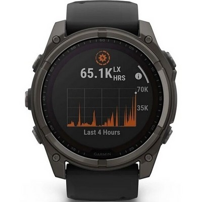 Garmin Fenix 8 51mm Solar Sapphire Carbon Gray Titanium with Black/Pebble Silicone (010-02907-10) - фото 82248