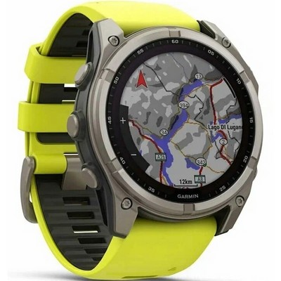 Garmin Fenix 8 51mm Solar Sapphire Titanium with Yellow Graphite Silicone (010-02907-20) - фото 82256