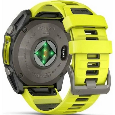 Garmin Fenix 8 51mm Solar Sapphire Titanium with Yellow Graphite Silicone (010-02907-20) - фото 82258
