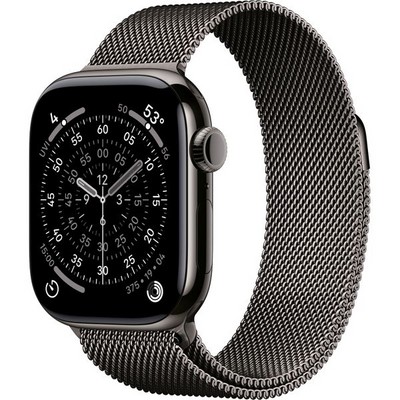 Apple Watch Series 11, 42 mm, Slate Titanium Milanese Loop - фото 83378
