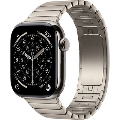 Apple Watch Series 11, 42 mm, Natural Titanium Link Bracelet - фото 83381