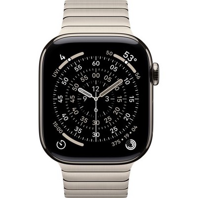 Apple Watch Series 11, 42 mm, Natural Titanium Link Bracelet - фото 83382