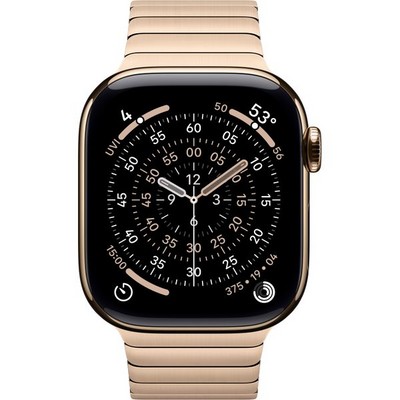 Apple Watch Series 11, 42 mm, Gold Titanium Link Bracelet - фото 83385