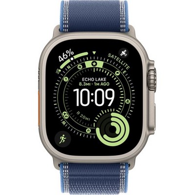 Apple Watch Ultra 3, 49 mm, Natural S-M/М-L Trail Loop Blue/Bright Blue - фото 83562