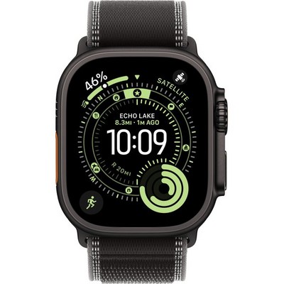 Apple Watch Ultra 3, 49 mm, Black S-M/М-L Trail Loop Black/Charcoal - фото 83598