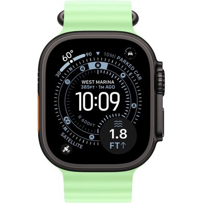 Apple Watch Ultra 3, 49 mm, Black Ocean Band Neon Green - фото 83601