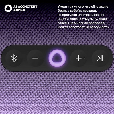 Яндекс Станция Стрит с Алисой, фиолетовый - фото 84260