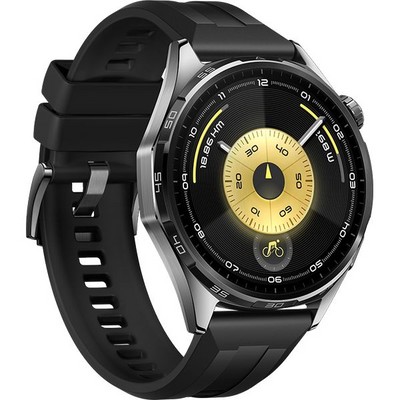 Huawei Watch GT 6 46 mm Black Fluoroelastomer Strap - фото 84545