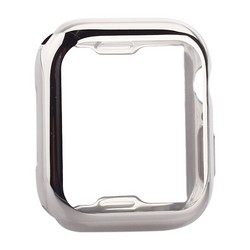 Чехол силиконовый TPU&amp;защита экрана 360° COTECi для Apple Watch Series 5/ 4 (CS7060-TS) 44мм Серебристый