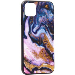 Чехол-накладка закаленное стекло Deppa Glass Case D-87270 для iPhone 11 Pro Max (6.5&quot;) 2.0мм Фиолетовый Агат