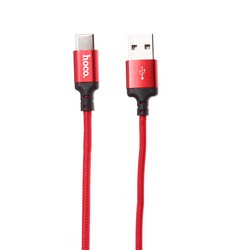 Дата-кабель USB Hoco X14 Times speed Type-C (1.0 м) Красный