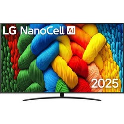 LG NanoCell 86NANO81A6A (2025) 86" 4K UHD NanoCell Smart TV