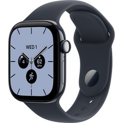 Apple Watch Series 12 42mm GPS + Cellular Night Blue Ceramic Case with Navy Blue Sport Band SM/ML