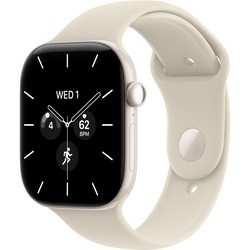 Apple Watch Series 12 46mm GPS + Cellular Pearl White Ceramic Case with Sand Sport Band SM/ML