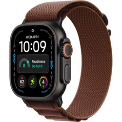 Apple Watch Ultra 4 49mm GPS + Cellular Black Titanium Case with Burgundy Alpine Loop S/M/L
