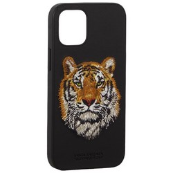 Накладка кожаная Club SAV Series для iPhone 12 mini (5.4&quot;) Tiger-тигр