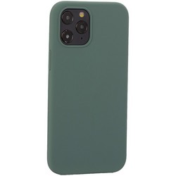 Накладка силиконовая MItrifON для iPhone 12 Pro Max (6.7&quot;) без логотипа Pine Green - Бриллиантово-зеленый № 58