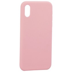 Накладка силиконовая MItrifON для iPhone XS/ X (5.8&quot;) без логотипа Pink Розовый №6