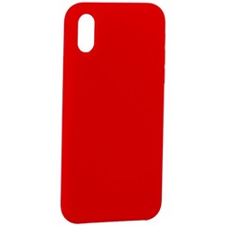 Накладка силиконовая MItrifON для iPhone XS/ X (5.8") без логотипа Product red Красный №14