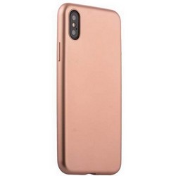 Чехол-накладка силиконовый J-case Delicate Series Matt 0.5mm для iPhone XS/ X (5.8&quot;) Розовое золото