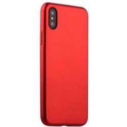 Чехол-накладка силиконовый J-case Delicate Series Matt 0.5mm для iPhone XS/ X (5.8") Красный