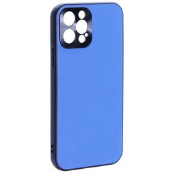 Чехол-накладка пластиковая GKS Design Creative Case с силиконовыми бортами для iPhone 12 Pro (6.1&quot;) Синий