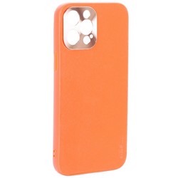 Чехол-накладка пластиковая GKS Design Creative Case с силиконовыми бортами для iPhone 12 Pro Max (6.7&quot;) Оранжевый