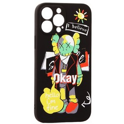 Чехол-накладка силикон MItriFON для iPhone 12 Pro (6.1") 0.8мм с флуоресцентным рисунком AW J96