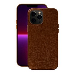 Чехол-накладка кожаная Deppa Leather Case D-88125 для iPhone 13 Pro Max (6.7&quot;) Коричневый