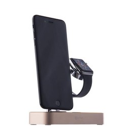 Док-станция&amp;USB-концентратор COTECi Base (B18)MFI для Apple Watch &amp; iPhone X/ 8 Plus/ 8 2in1 stand (CS7200-CEG) Золотистая