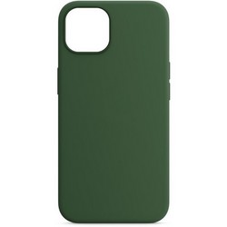 Накладка силиконовая MItrifON для iPhone 14 Plus (6.7&quot;) без логотипа Темно-зеленый №48