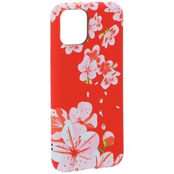 Чехол-накладка силикон MItriFON для iPhone 11 Pro (5.8&quot;) 0.8мм с флуоресцентным рисунком Цветы Розовый