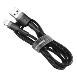Дата-кабель USB Baseus Cafule cable for Lightning (CALKLF-CG1) (2.0 м) Gray-Black