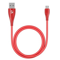 Дата-кабель USB Deppa D-72287 USB - microUSB Ceramic (1.0м) Красный