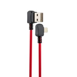 Дата-кабель USB Hoco X19 Enjoy Lightning (1.0 м) Red&amp;Black