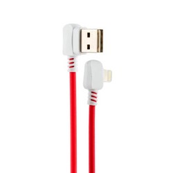 Дата-кабель USB Hoco X19 Enjoy Lightning (1.0 м) Red&amp;White