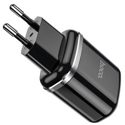 Адаптер питания Hoco N4 Aspiring dual port charger Apple&amp;Android (2USB: 5V max 2.4A) Черный