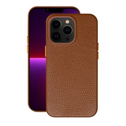 Чехол-накладка кожаная Deppa Leather Case D-88123 для iPhone 13 Pro (6.1&quot;) Коричневый