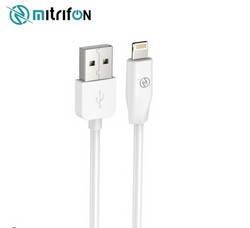Дата-кабель USB MItrifON K1 lightning 1m круглый Белый