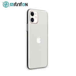 Чехол силиконовый MItrifON для iPhone 11 (6.1&quot;) тонкий TPU 0,8mm Прозрачный